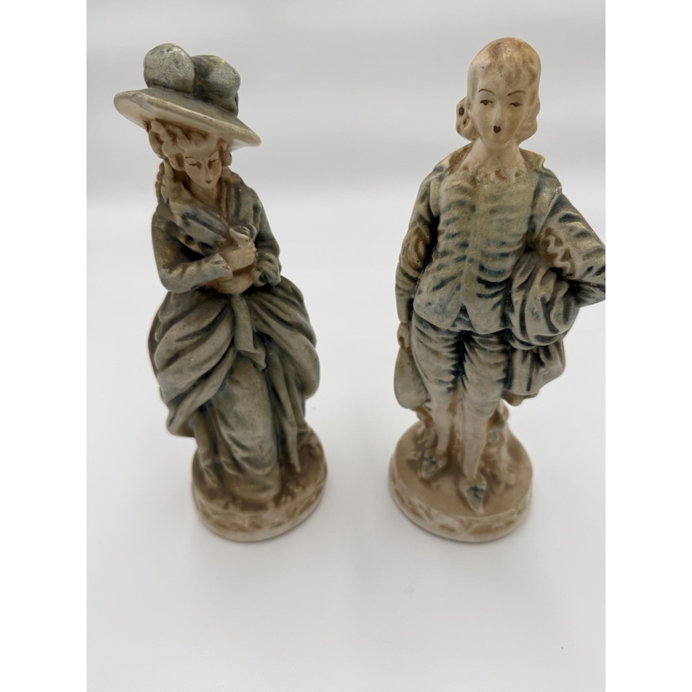 New Art Wares Victorian Couple Ceramic Figurines Set of 2 Man & Woman